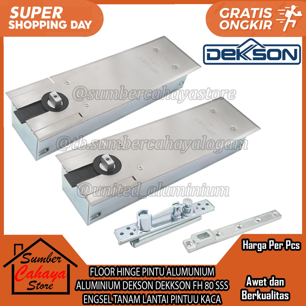 Jual Floor Hinge Spring Fh Sss Pintu Alumunium Aluminium Dekson