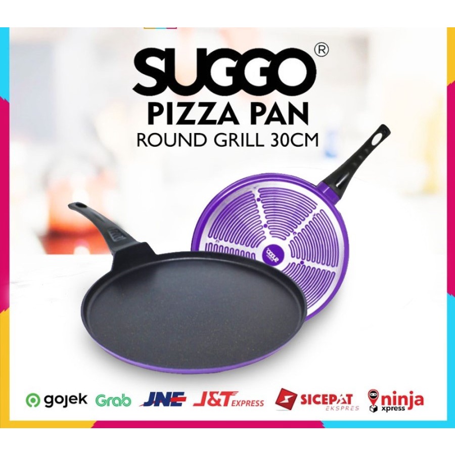 Jual [COD] NEW Round Grill Pan SUGGO 30 Cm Grillpan Panci Crepes Pizza