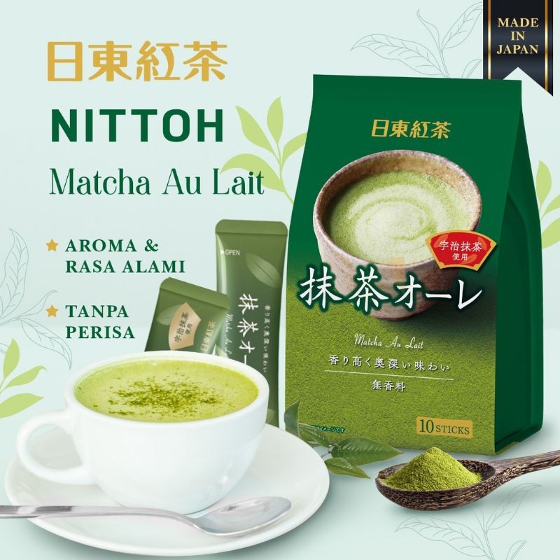 Jual Royal Milk Tea Nittoh Matcha Au Lait Sticks Shopee Indonesia