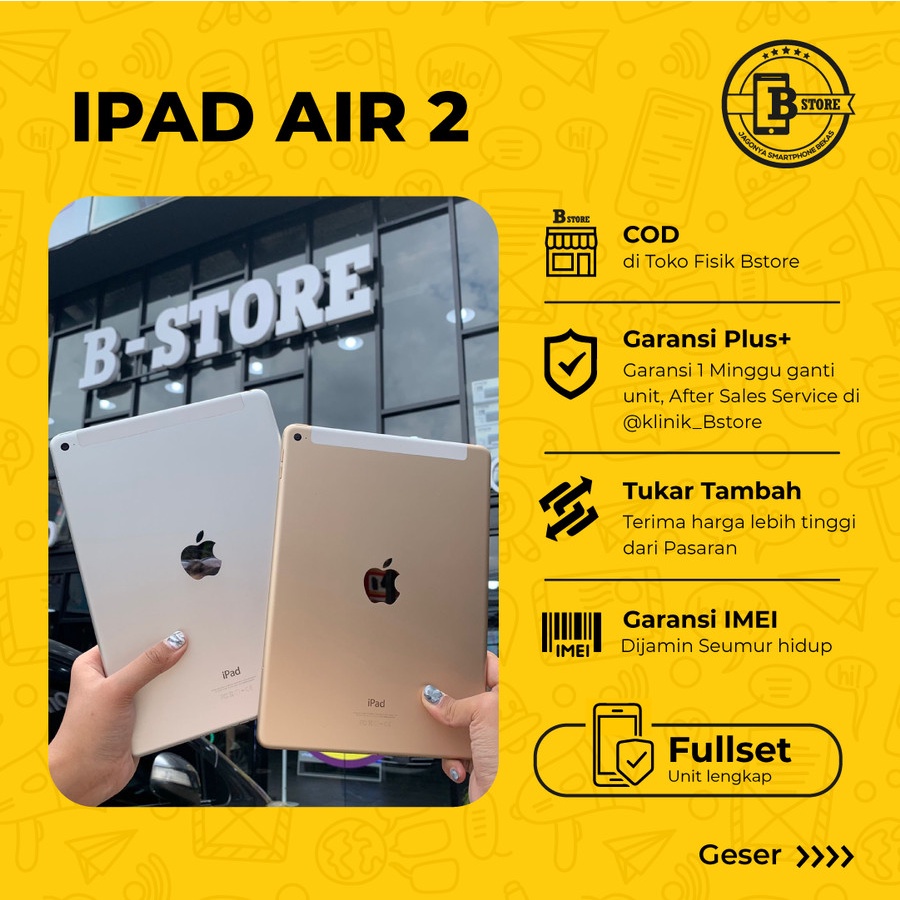 Jual Ipad Air 2 16gb Wifi Only Batangan Cod Surabaya Shopee Indonesia 5611