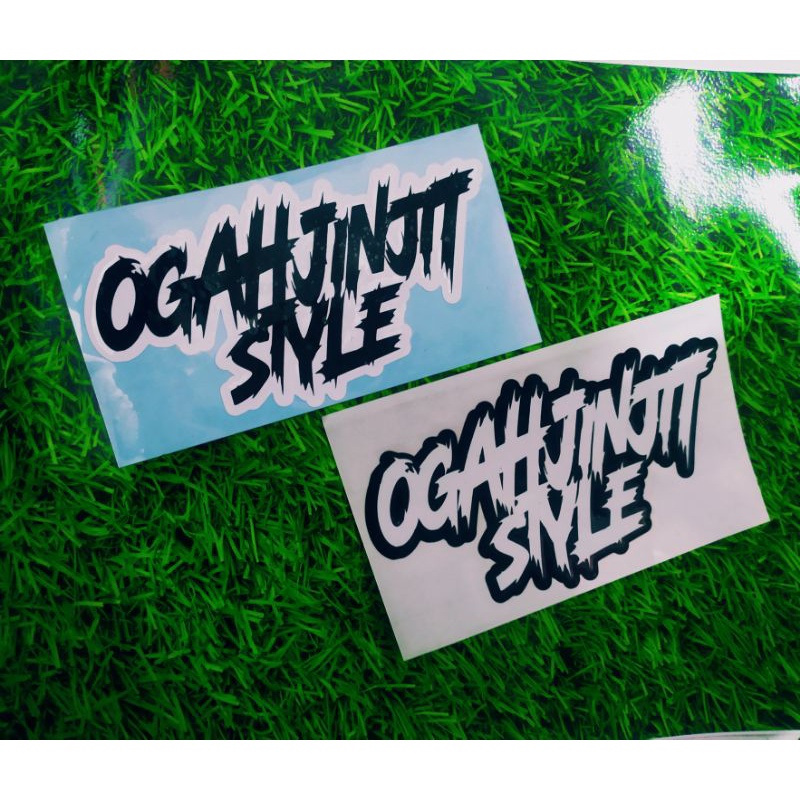 Jual Cutthing sticker OGAH JINJIT STYLE, stiker viral | Shopee Indonesia