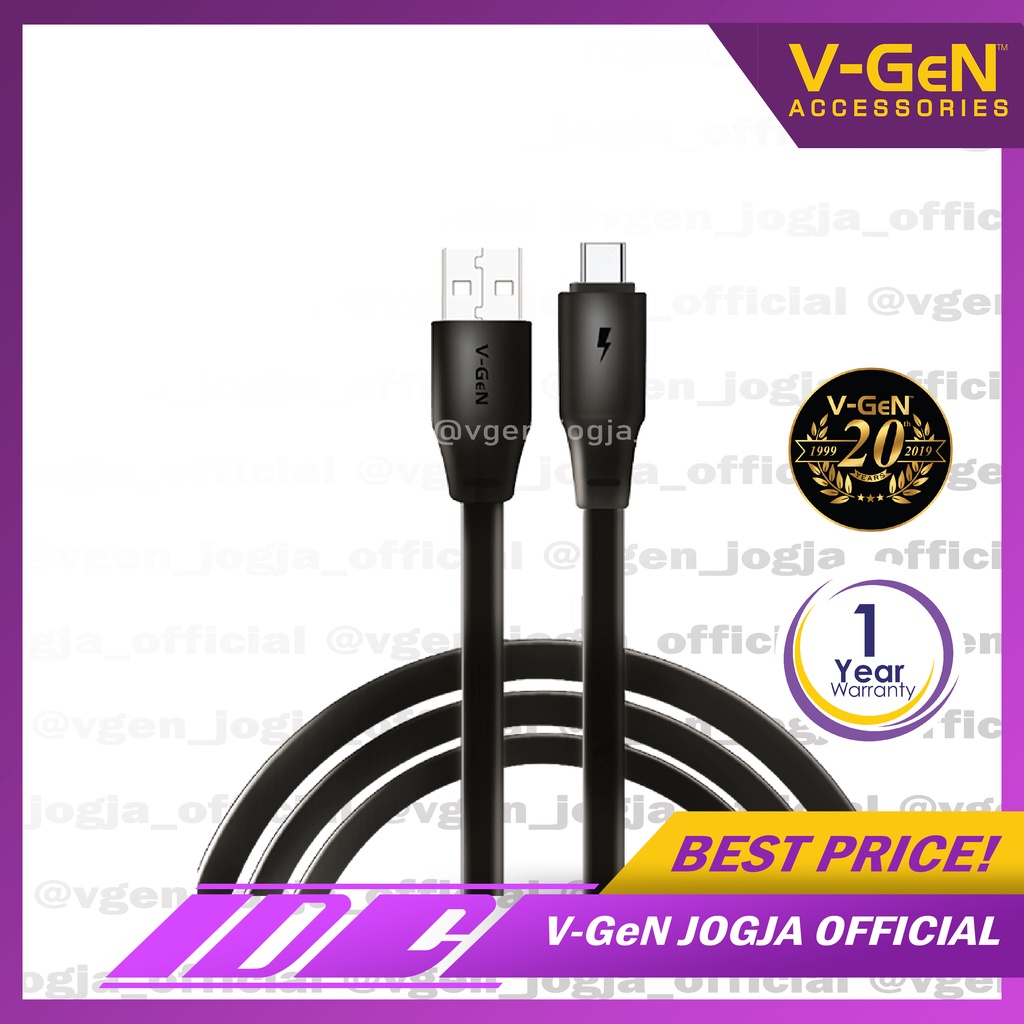 Jual Kabel Data Usb Type C V Gen Vcs Fast Charging A Meter Vgen Shopee Indonesia