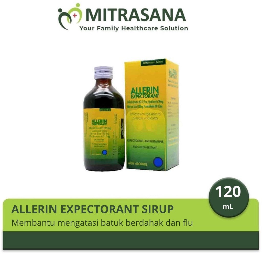 Jual Allerin Expectorant Sirup Ml Membantu Mengatasi Batuk