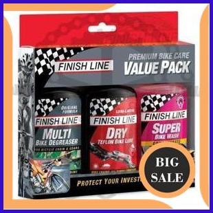 Finish Line Value Pack Cura Bici | Lubrificante Catena DRY E Sgrassatore EcoTech | 12oz