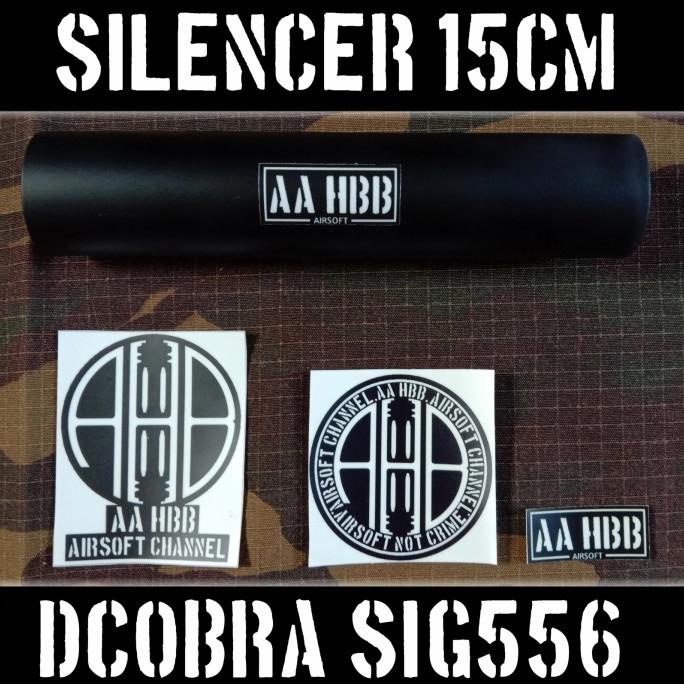 Jual silencer / peredam / suppressor dcobra m790 / sig 556 15cm ...