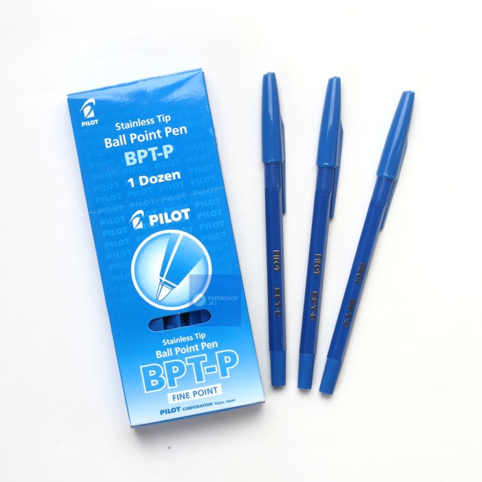 Jual Pilot - Pen Ballpoint BPT-P/ Pulpen Pilot BPTP Biru - Pcs | Shopee ...