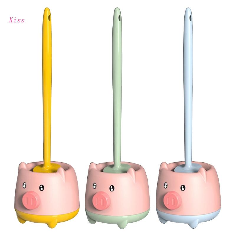 Jual Kiss Bracket Sikat Toilet 3warna Dengan Gagang Panjang Solid Dan