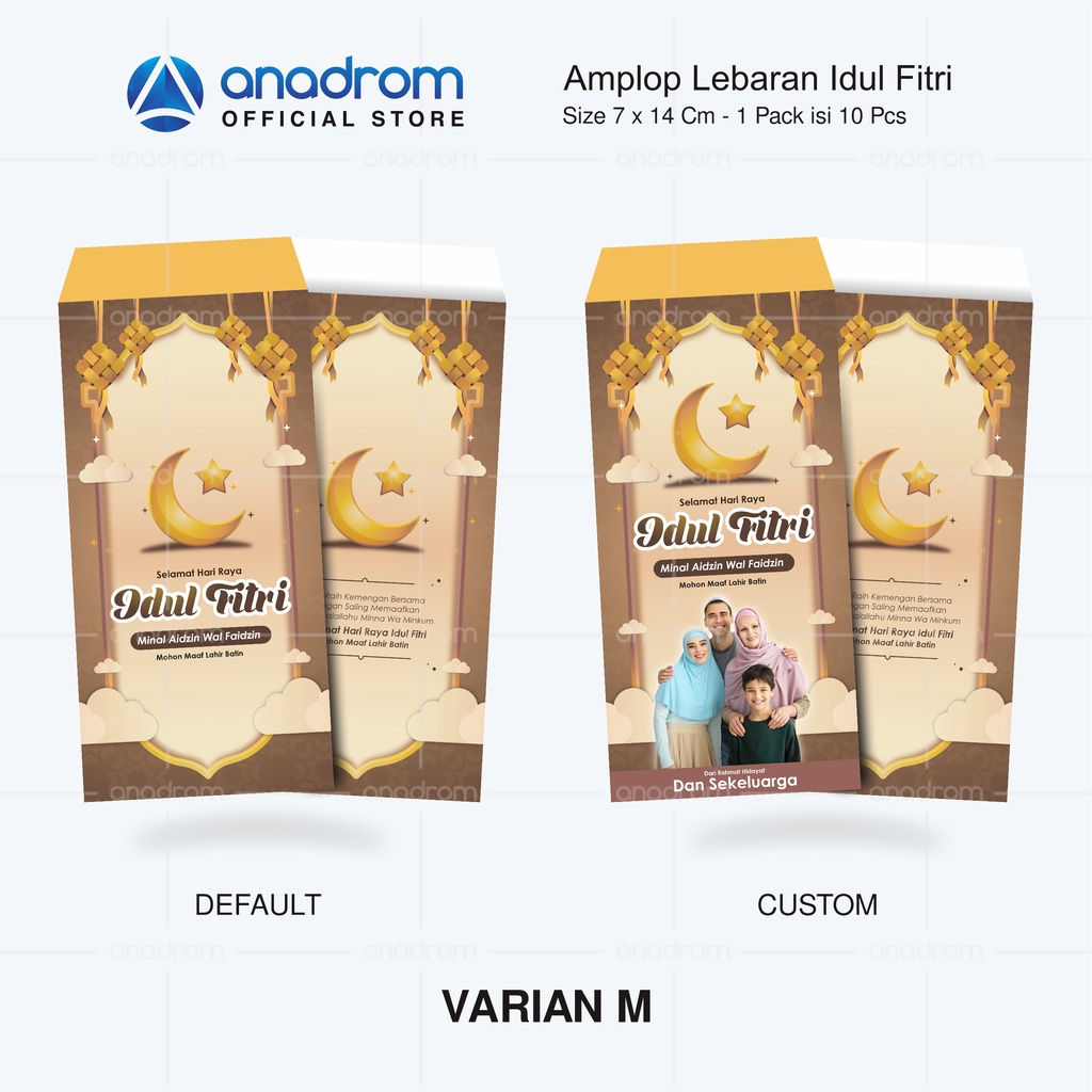 Jual Amplop Lebaran Idul Fitri Custom Amplop Thr Eid Mubarak Amplop