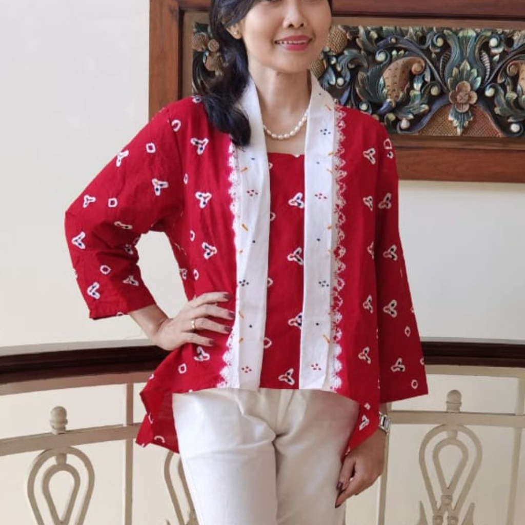 Jual Atasan Jumputan Kutubaru Kebaya Jadoel Kebaya Jumputan All Size Baju Tradisional Jawa