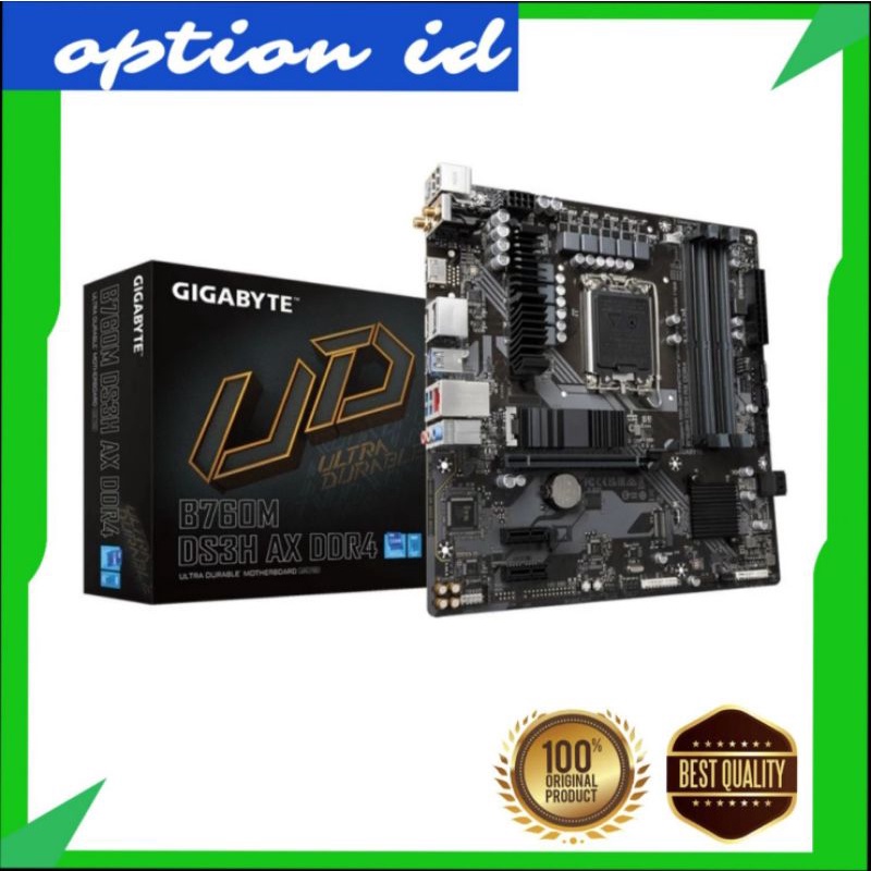 Jual Motherboard INTEL GIGABYTE B760M DS3H AX DDR4 | B760 LGA1700 MATX ...