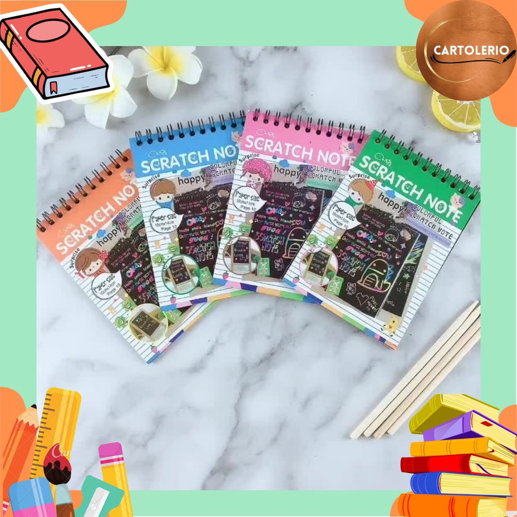 Jual Buku Magic Scratch Note Colourful B0042 | Shopee Indonesia