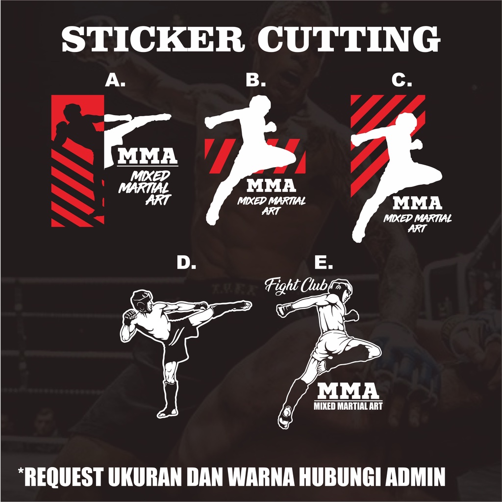 Jual Stiker MMA Mixed Martial Art Cutting | Shopee Indonesia