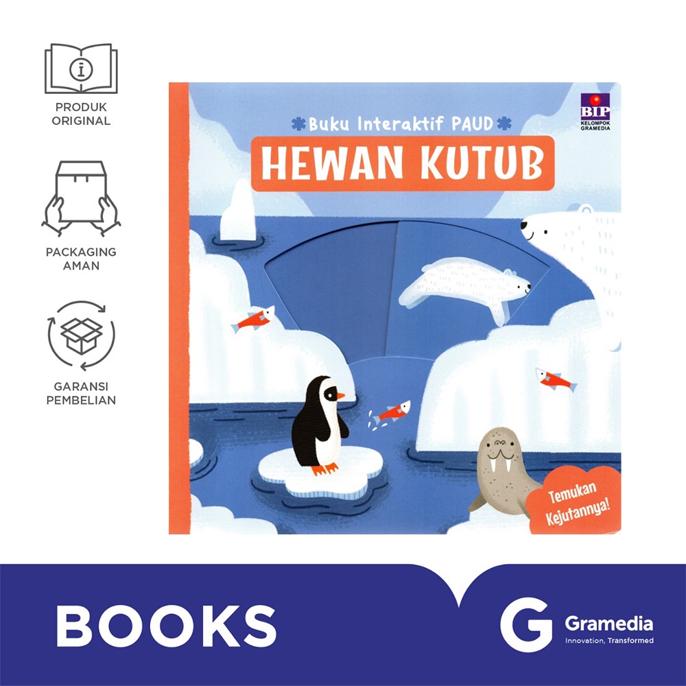 Jual Buku Interaktif Paud Hewan Kutub Boardbook Mekanik Shopee Indonesia