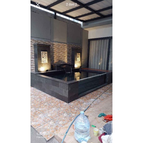 Jual pembuatan kolam ikan minimalis depan kaca/ taman kolam | Shopee