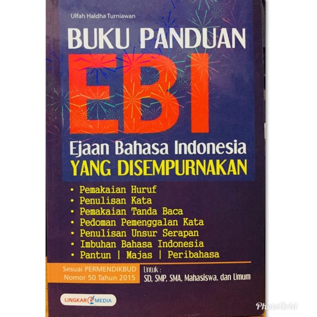 Jual Buku Panduan EBI (Ejaan Bahasa Indonesia) Yang Di Sempurnakan - SB ...