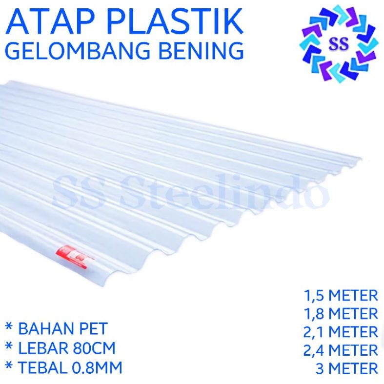 Jual [ART. 69] ATAP PLASTIK BENING MODEL ASBES GELOMBANG KECIL TEBAL 0 ...