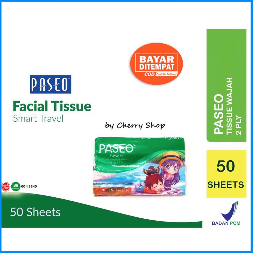 Jual Tisu Tissue Paseo Facial Travelpack Isi 50 Lembar 2ply Tisu Wajah 50 Sheet 2ply Shopee 6365