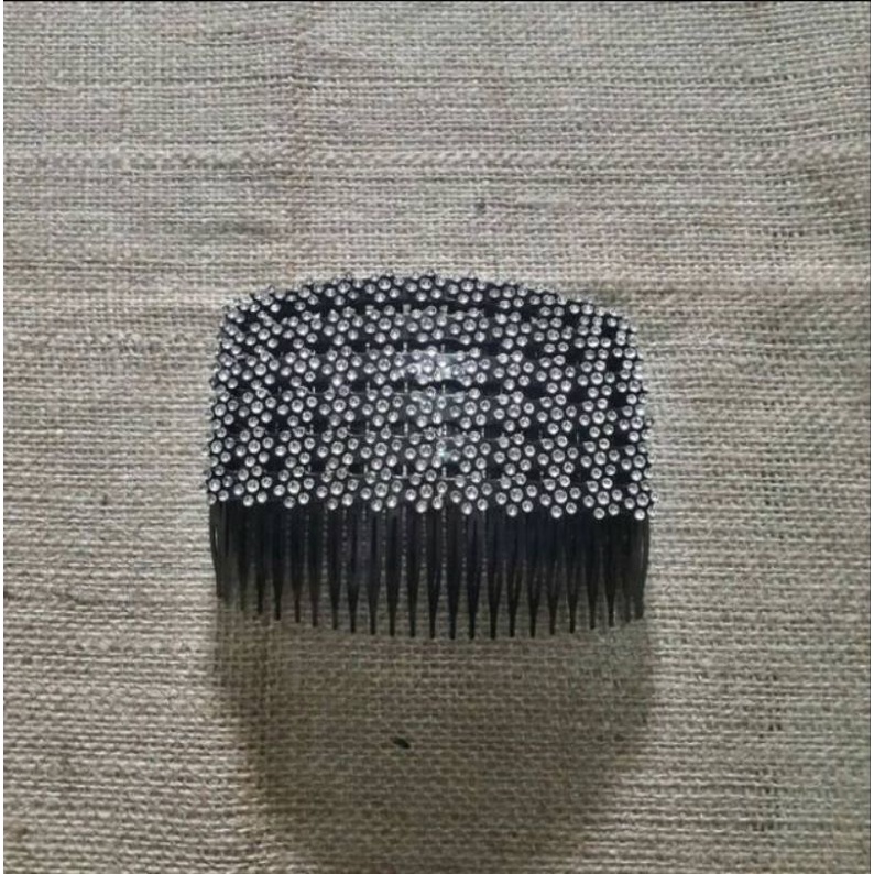 Jual Sirkam Rambut Motif Dan Polos Sirkam Rambut Mutiara Hitam Sisir ...