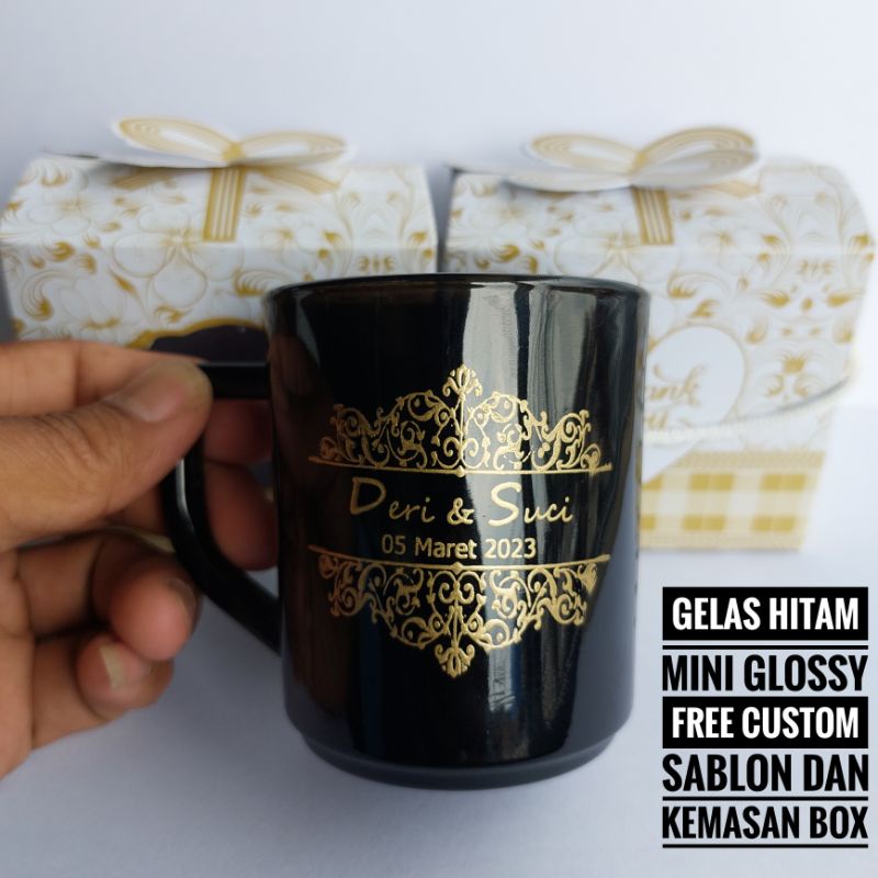 Jual Souvenir Gelas Gagang Free Custom Sablonkemasan Box Dan Tali Shopee Indonesia 6142