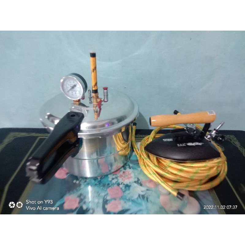 Jual setrika uap boiler presto loundry 8 liter/setrika uap boiler gas ...