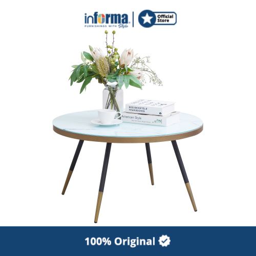 Jual Informa Marsha Meja Tamu - Putih Coffee Table Meja Ruang Tamu