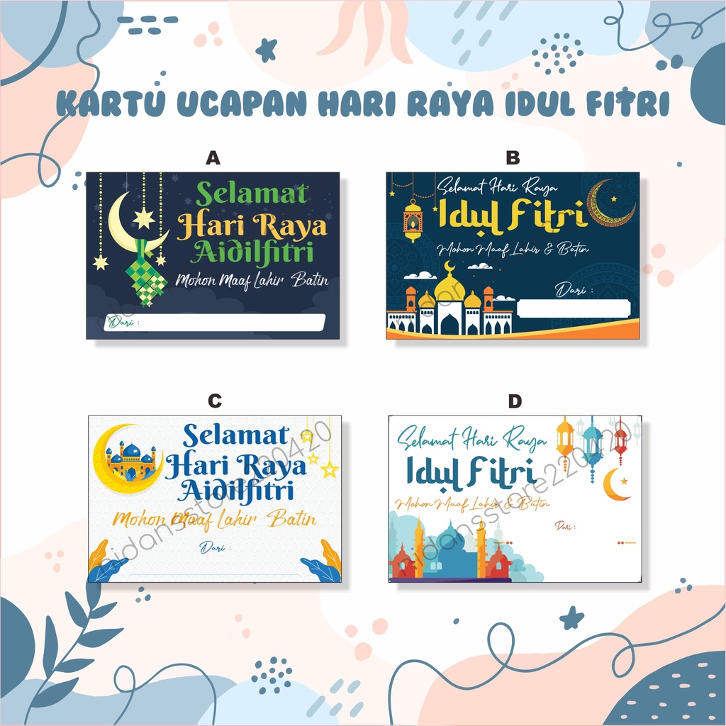 Jual KARTU LEBARAN - KARTU UCAPAN IDUL FITRI - SELAMAT HARI RAYA IDUL