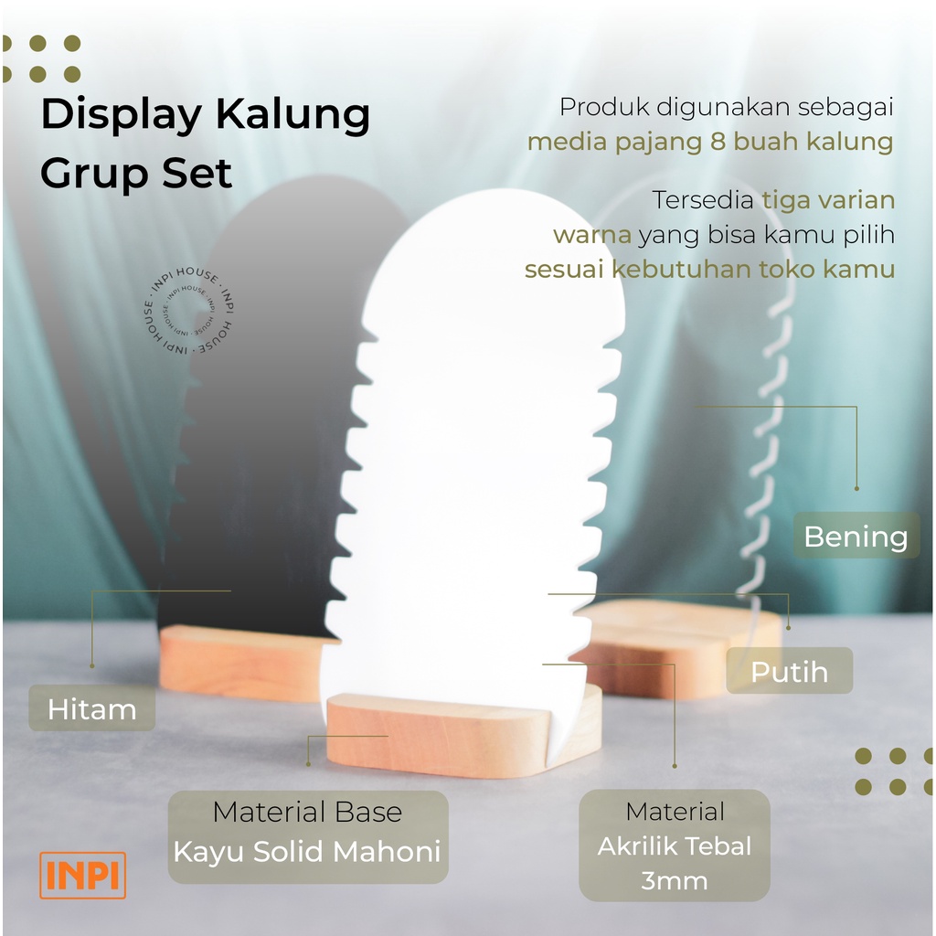 Jual Display Necklace Stand Penyangga Kalung Rantai - INPI House ...