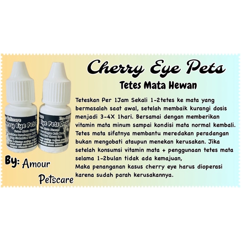 Jual Cherry Eye Pet eye drop tetes mata cherry eye prolapsed eye