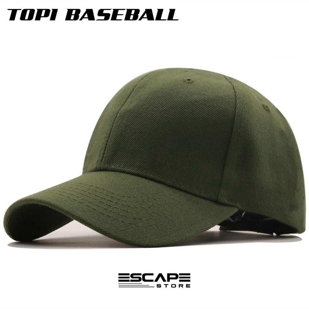 Jual Topi Baseball Hijau Army Militer Tactical Pria Wanita Distro ...
