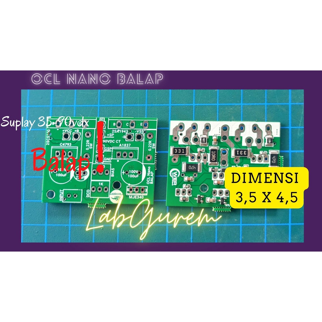 Jual KIT OCL MINI NANO SMD SUPAY 35VDC~90VDC UPDATE 1500w | Shopee ...