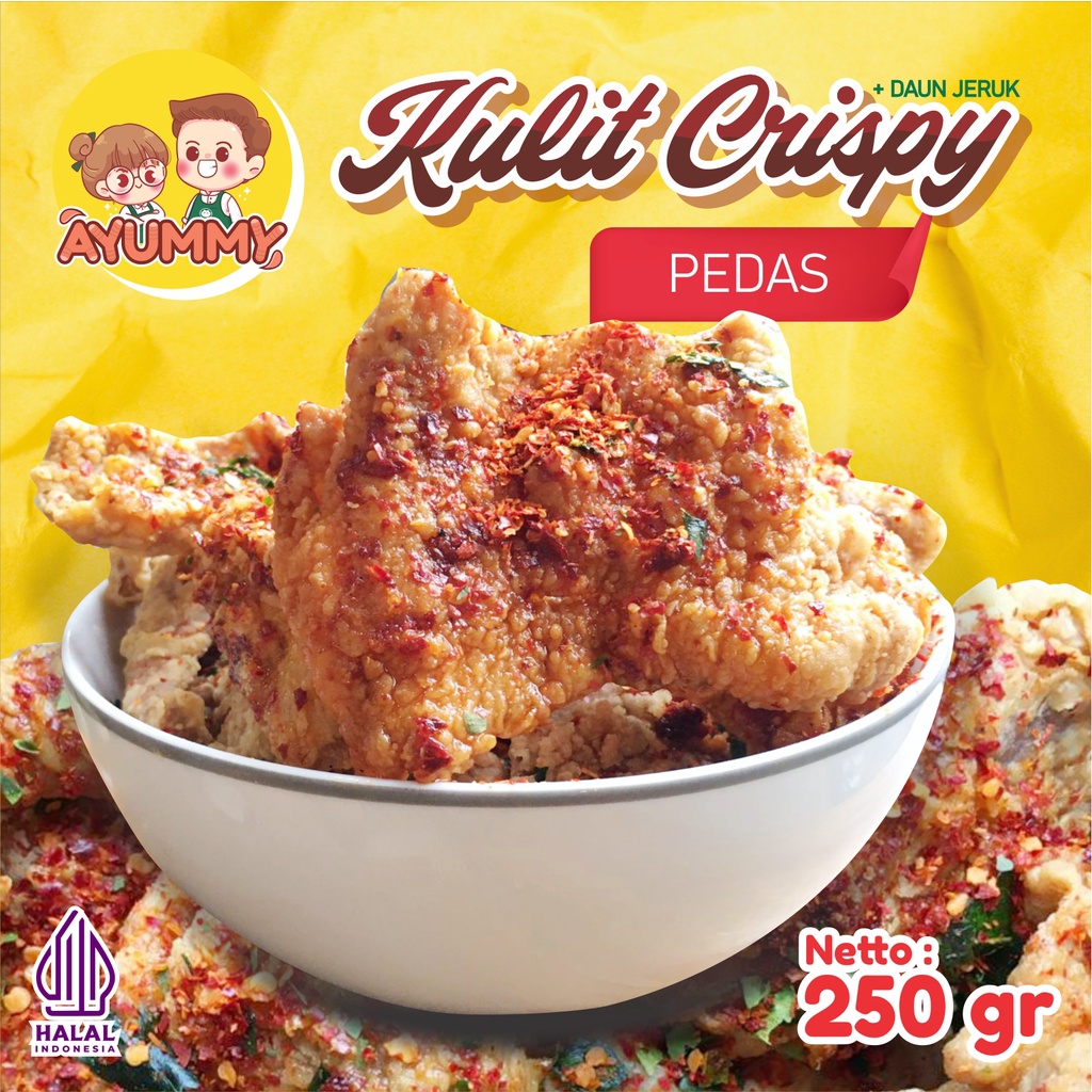 Jual Kulit Ayam Crispy Keripik Kulit Ayam Daun Jeruk 250 Gram