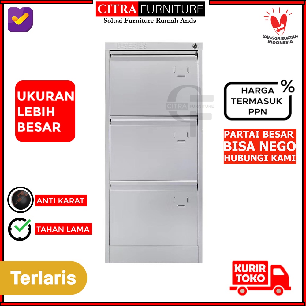 Jual Filling Kabinet Besi Susun Laci Cabinet Laci Dokumen Arsip Kantor Shopee Indonesia