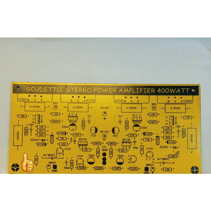 Jual pcb power amplifier stereo 400 wat | Shopee Indonesia
