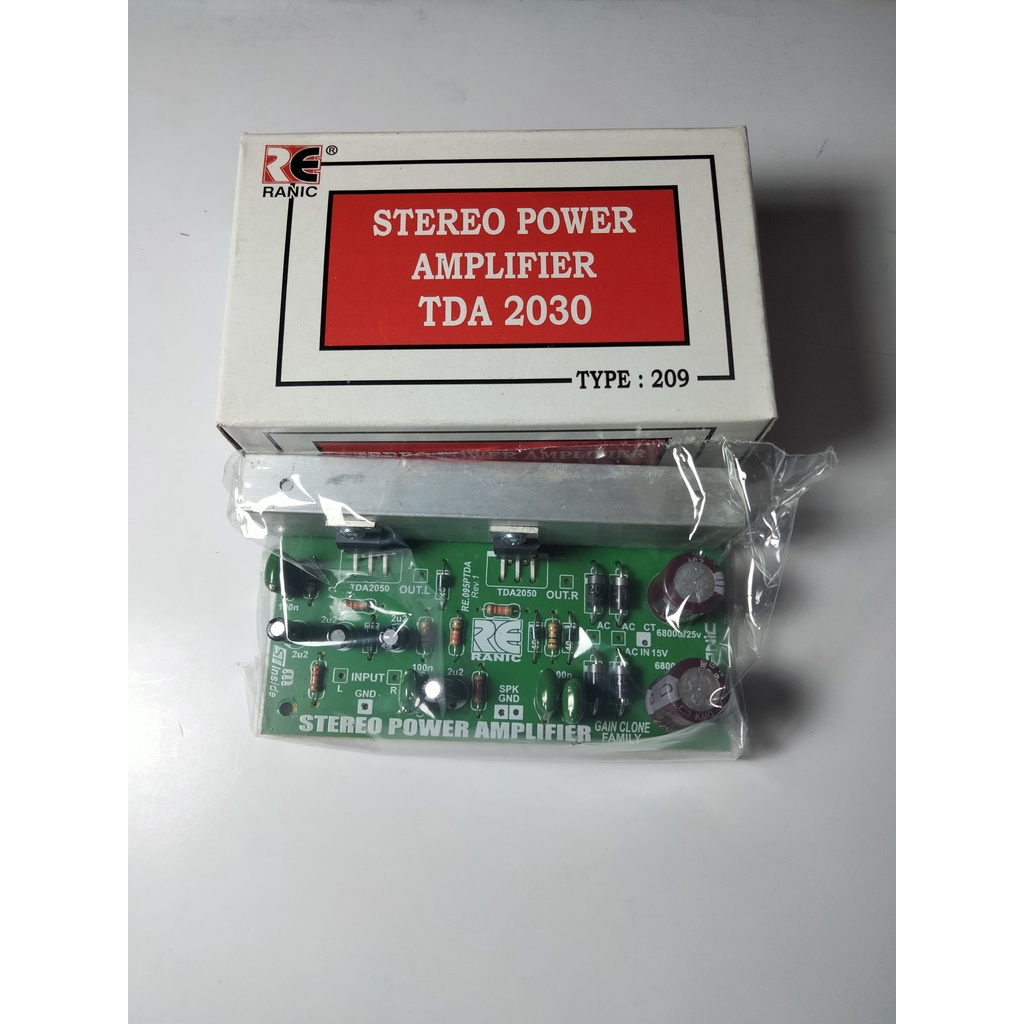 Jual KIT DRIVER STEREO POWER AMPLIFIER TDA 2030 RANIC TYPE - 209 ...