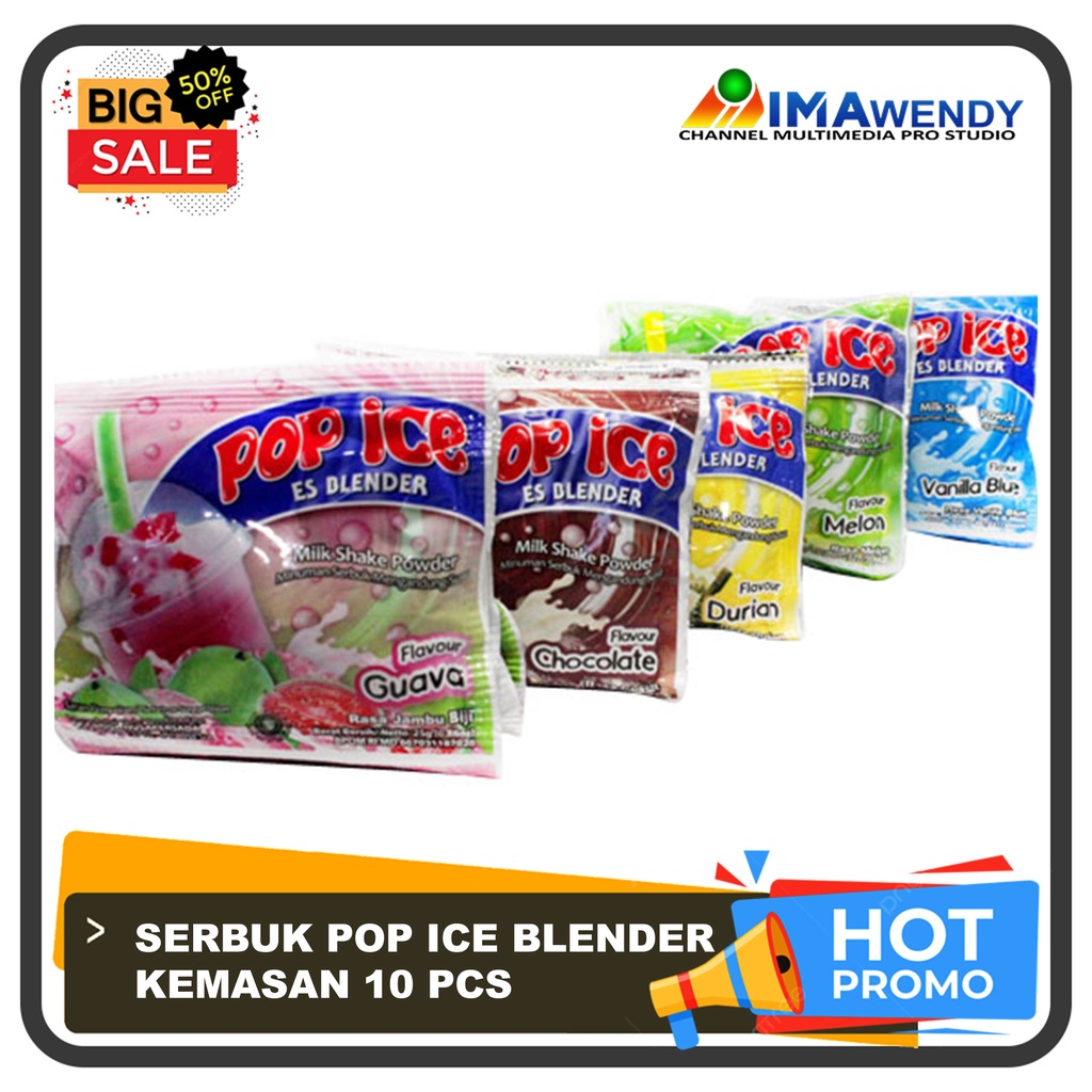 Jual POP ICE POP ES Berbagai Rasa Kemasan 10 Bungkus | Shopee Indonesia