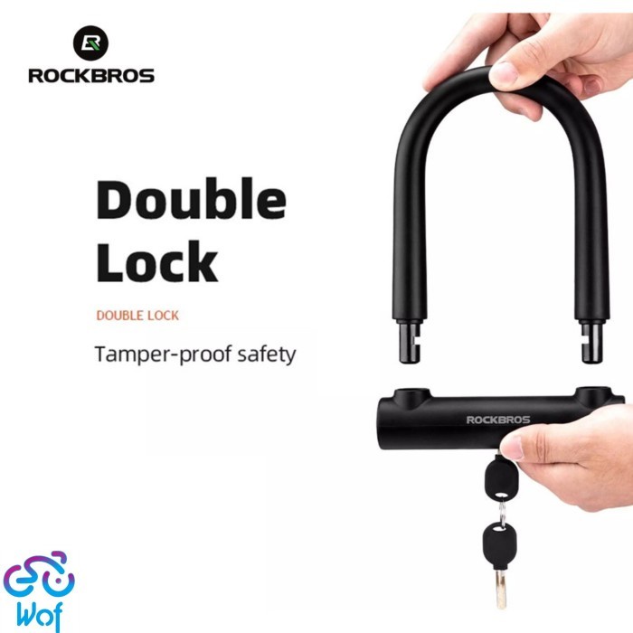 Jual ROCKBROS RKS610 Bike Double Lock 610mm Bicycle Kunci Gembok Sepeda ...