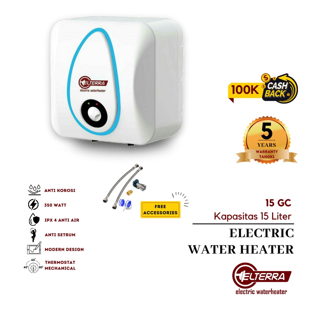 Jual bukan ARISTON Water Heater Electric Handal GC 15 L / Pemanas Air