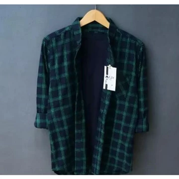Pengiriman Cepat Kemeja Flanel Motif Kotak Coklat Lengan Panjang Pria Kualitas Import