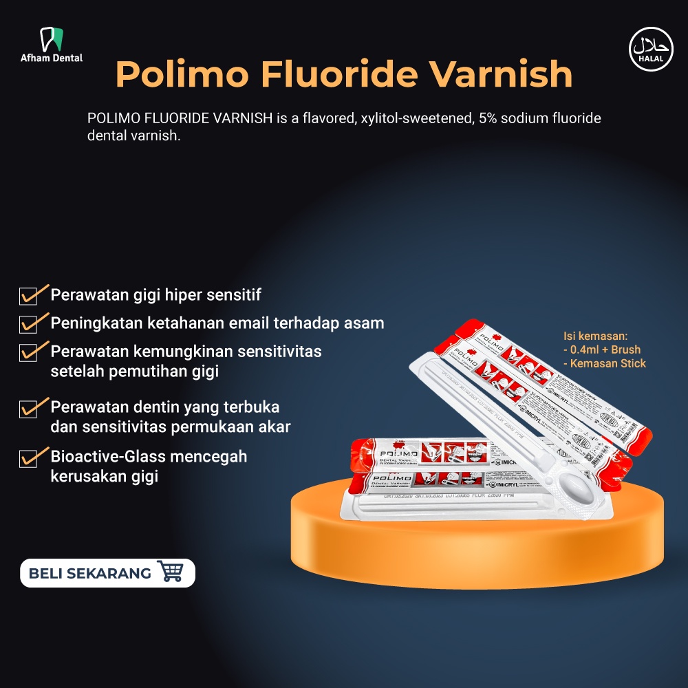 Jual DENTAL IMICRYL POLIMO FLUORIDE VARNISH / SERUPA 3M CLINPRO WHITE