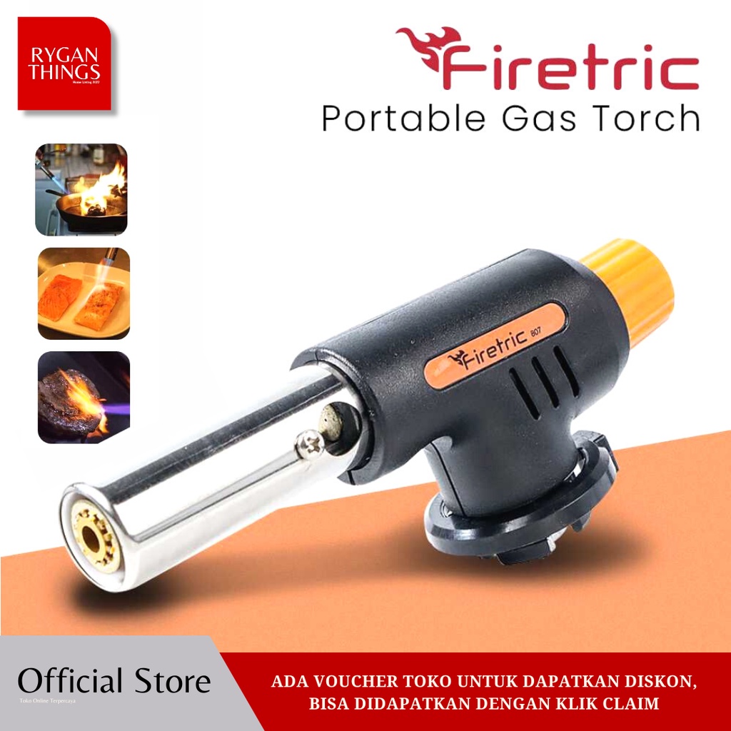 Jual Kepala Gas Portable Head Torch BBQ Blow Torch Flame Gun | Shopee ...