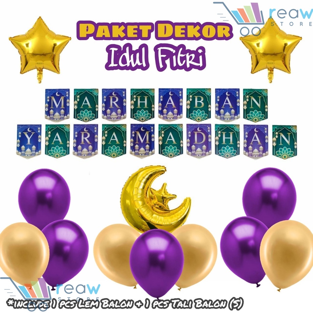 Jual Paket Dekorasi Hiasan Idul Fitri / Lebaran / Eid Mubarak 07