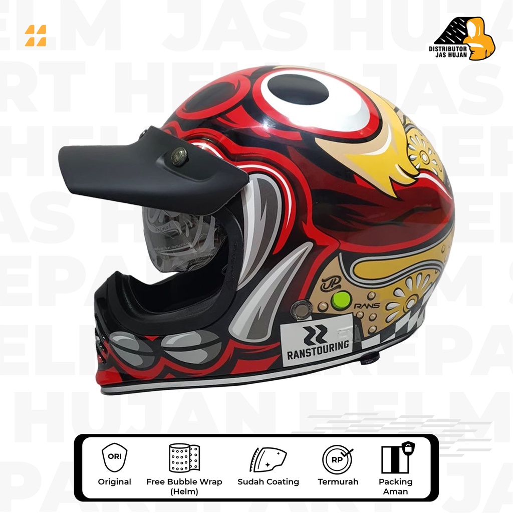 Jual Helm JP Signature RANS Barong Red Glossy Limited Edition | Shopee ...