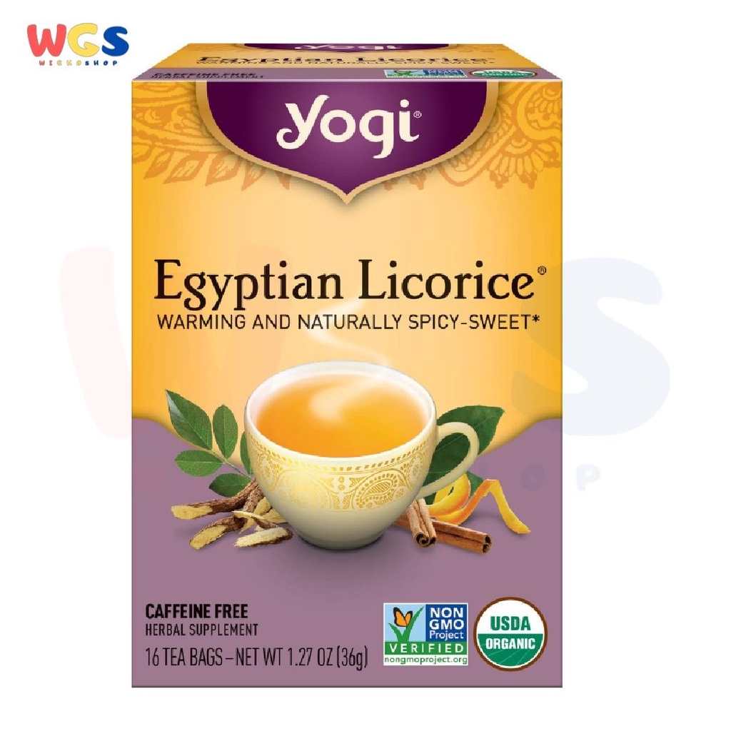 Jual Yogi Tea Egyptian Licorice Caffeine Free 16 Tea Bags 36g Shopee   Sg 11134201 23020 4m2dfzh28cnv17