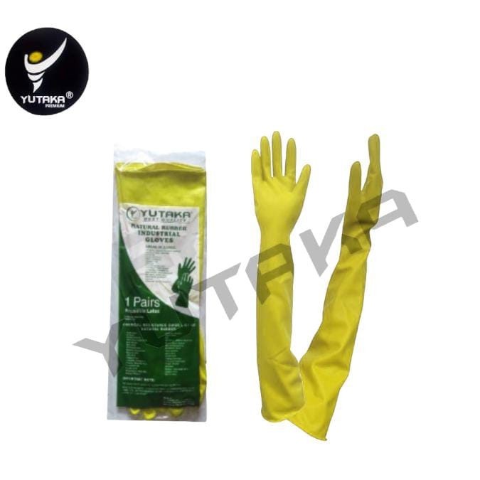 Jual Sarung Tangan Karet Panjang 56cm Warna Kuningsarung Tangan Latex Panjang 56 Cm Warna