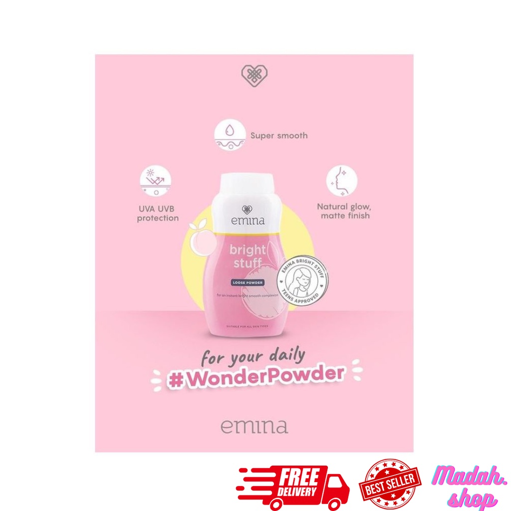 Jual EMINA Bright Stuff Loose Powder 55gr |Powder |BEDAK TABUR | Shopee ...