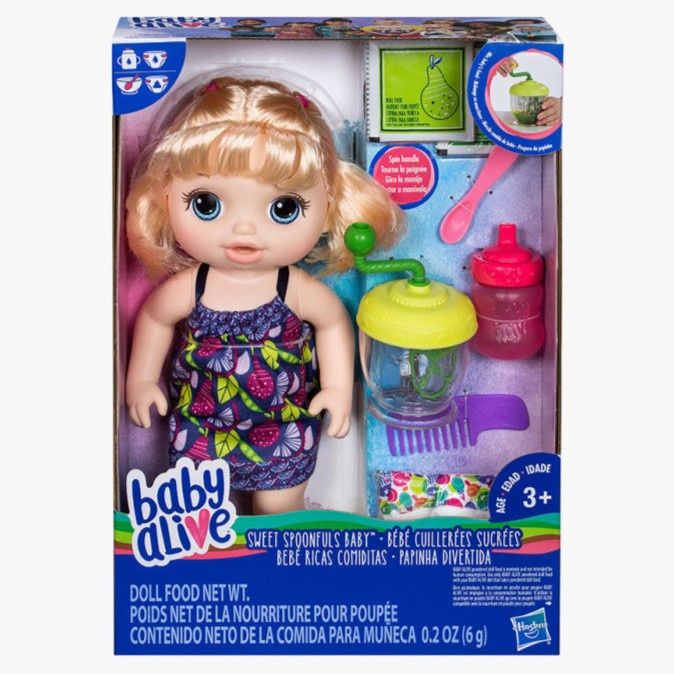 BABY ALIVE SWEET SPOONFULS BABY DOLL ORIGINAL NU407