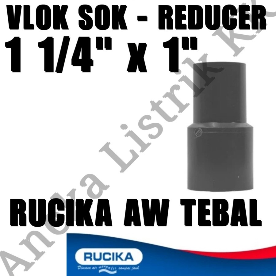 Jual RUCIKA FITTING PIPA AW VLOK SOK 1 1/4 x 1 INCH VSOK 1 1/4 × 1 ...