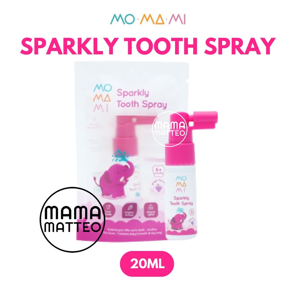 Jual MOMAMI Sparkly Tooth Spray 20ml / Semprotan Sakit Tumbuh Gigi Bayi Anak / Menghilangkan Bau
