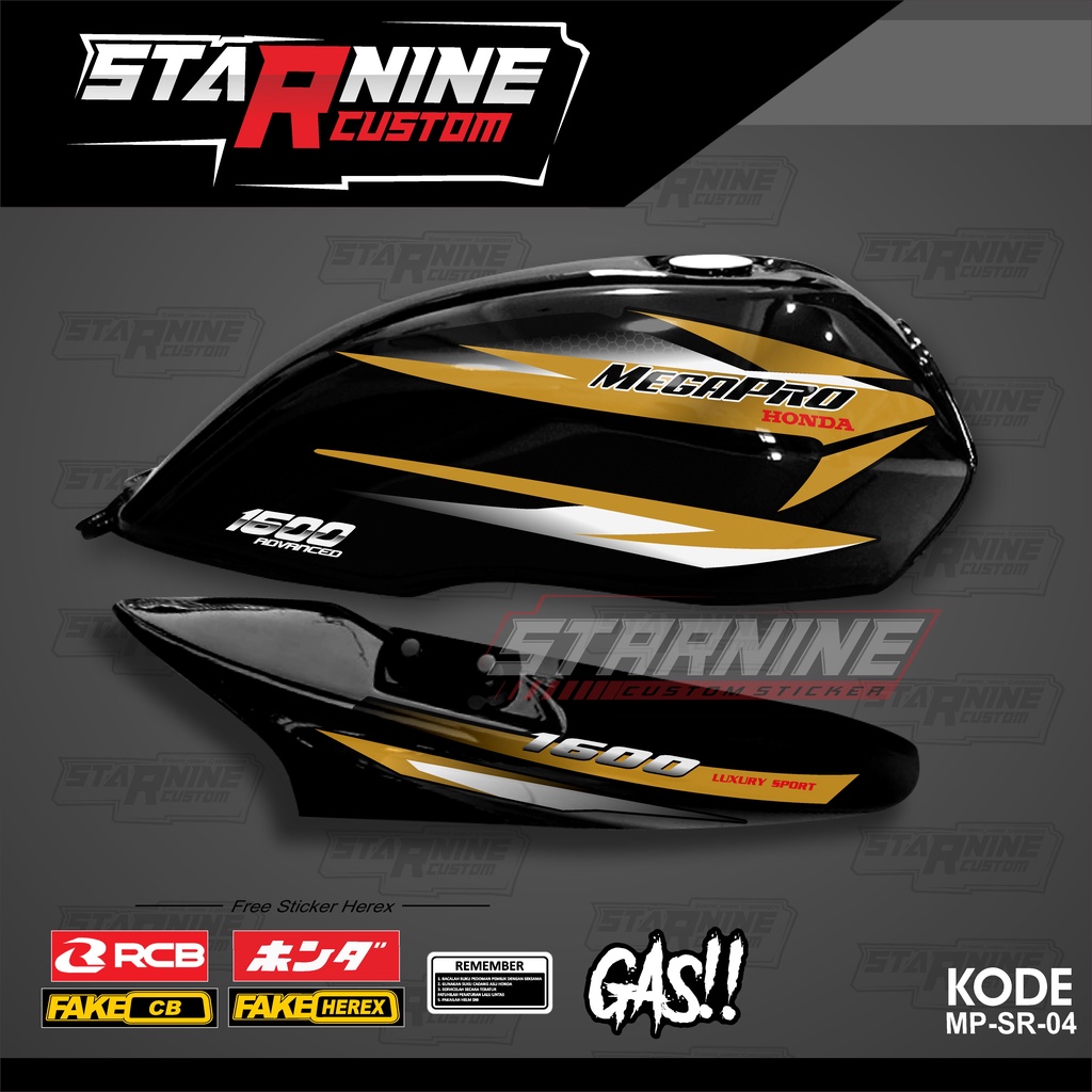 Jual striping megapro hiu simpel stiker mp hiu model ori | Shopee Indonesia