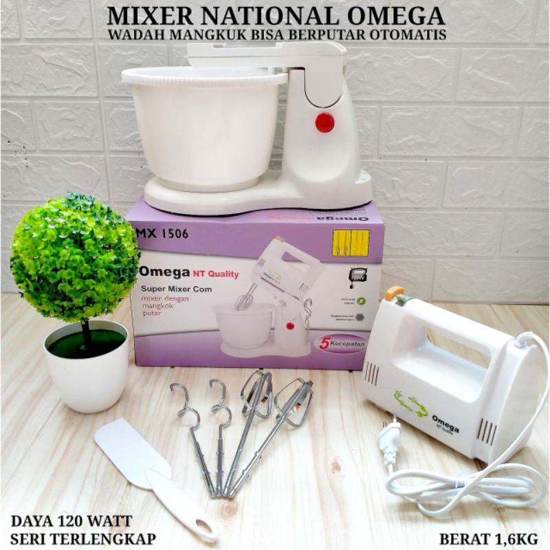 Jual COD MJ88 Stand Mixer National Omega 1506 Mixer Roti Duduk Berdiri